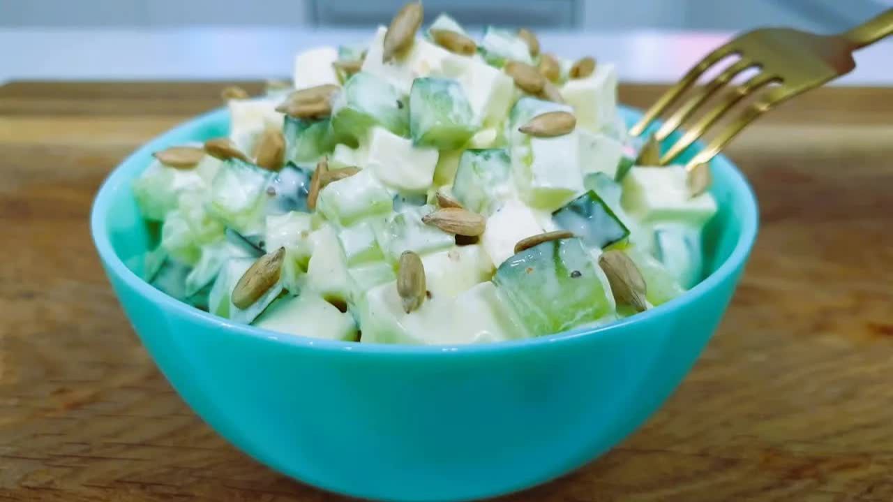 САЛАТ, который побил ВСЕ рекорды по скорости приготовления! Всего 4 продукта в составе