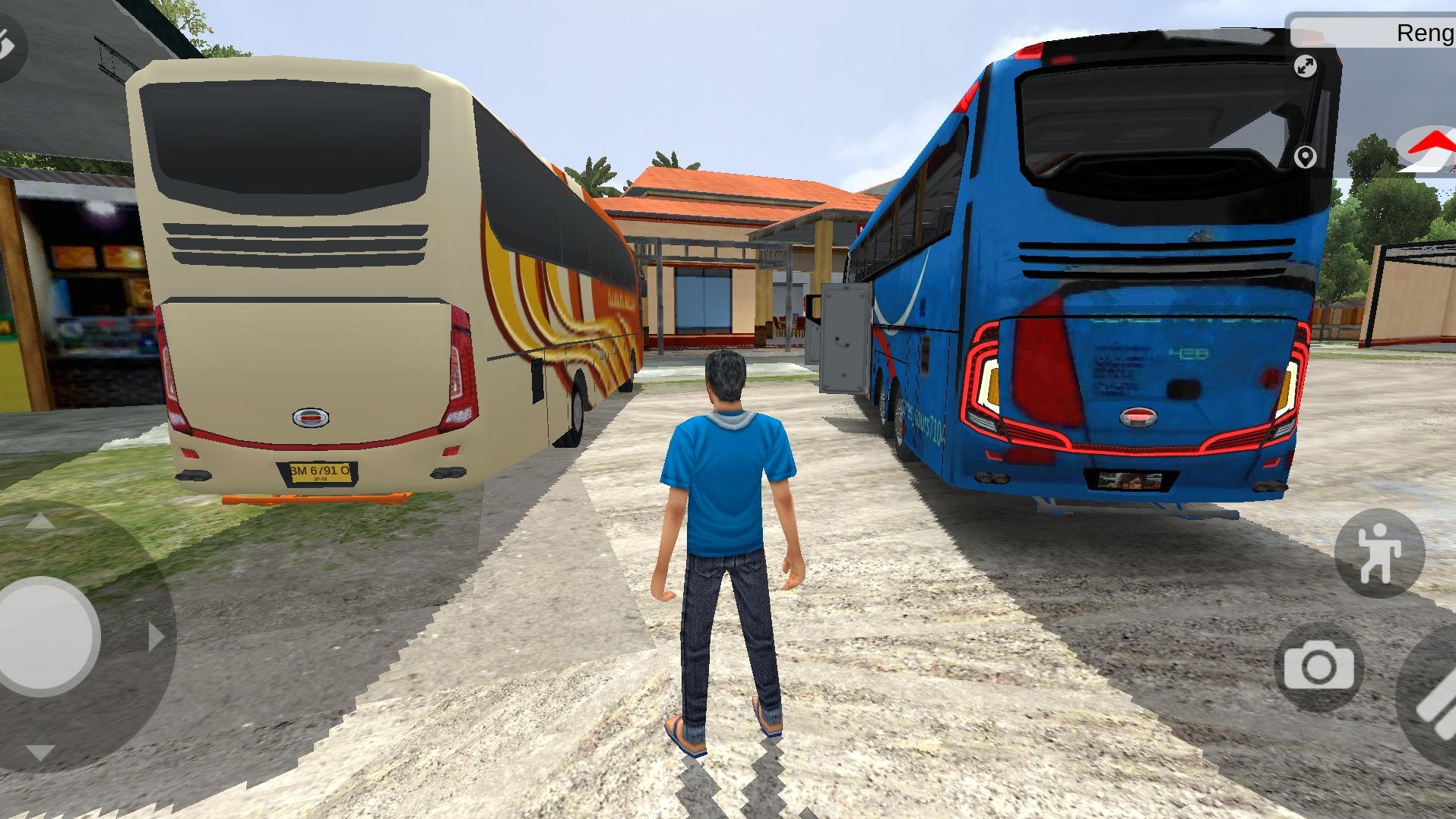IBS [Indonesian Bus Simulator] new skin to buses, and drive .