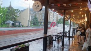 Дождик по пути на танцы в парке.22.05.26