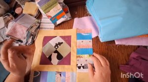 Мои запасы лоскутов.Ответила на комментарии по шитью покрывала.