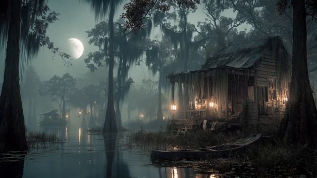 Whispers of the Swamp ｜ Haunted Bayou Night Blues смотреть онлайн
