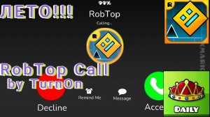 Я = лето) RobTop Call by TurmOn (All coins) (Daily level) ┃Час Лета #1