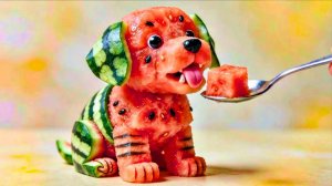 Какую фруктовую собаку выберете Вы _ 🍉😊 Невероятно приятная ИИ-анимация как Мультики!--ad9ad9