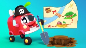 Малыши Машинки -  МАЛЫШИ в ПОИСКАХ СОКРОВИЩА - Обучающие мультфильмы Автомобильного Города