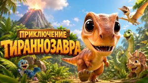 🦖 ПРИКЛЮЧЕНИЕ ТИРАННОЗАВРА 🌋✨ ДЛЯ ДЕТЕЙ