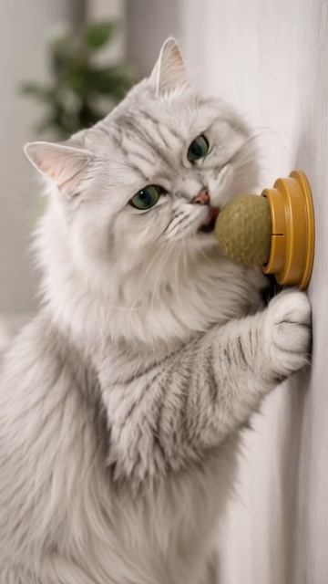 Хотела убрать… но Kitty против 😹 #KittyAI #кошачьямята #кошка #удовольствие #asmr