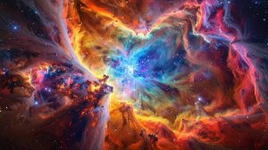 Space Star scene  Rainbow Nebula2  - Free 4k Stock Footage