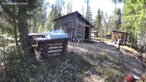 Здравствуй избушка. Сегодня доехал быстро не смотря на завалы на реке. 2 серия