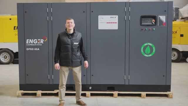 Обзор винтового безмасляного компрессора ENGER OFSZ-55А