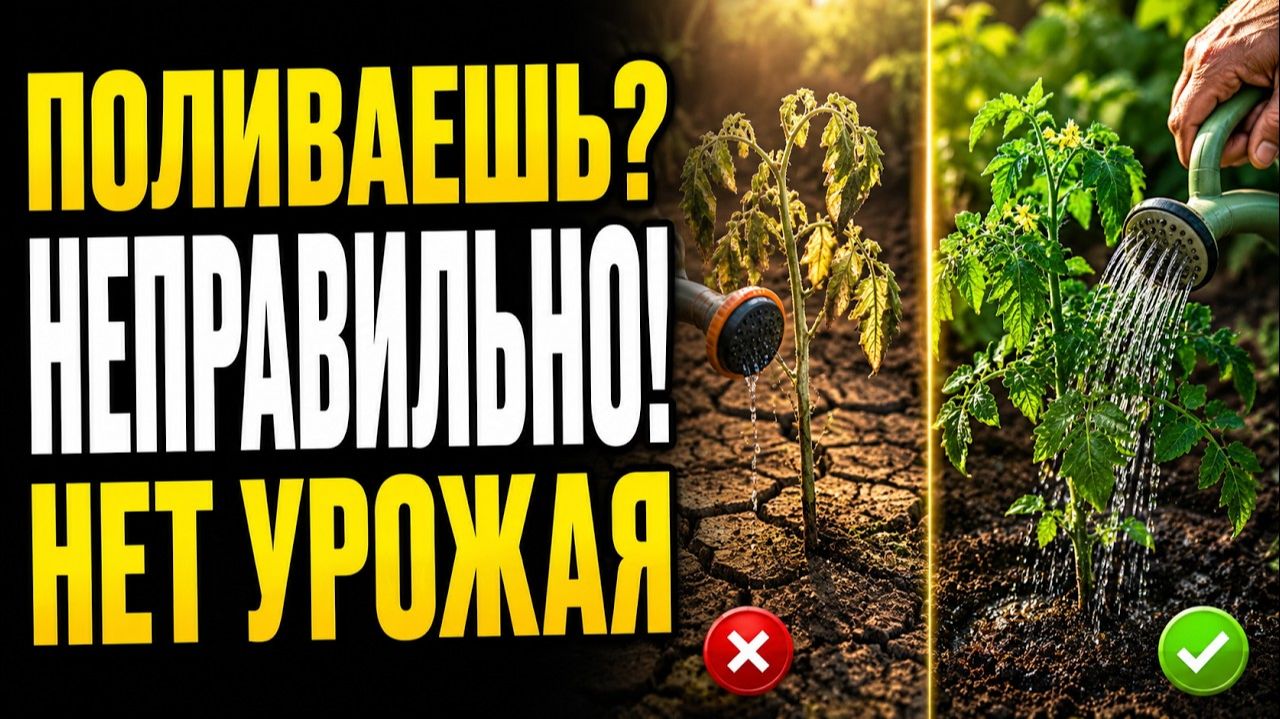 Как правильно поливать огород — 90% делают ошибку