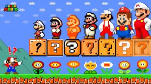 🍿 ЭВОЛЮЦИЯ СУПЕР ОГНЕННОГО ЦВЕТКА В ИГРЕ SUPER MARIO BROS | ИГРОВАЯ АНИМАЦИЯ