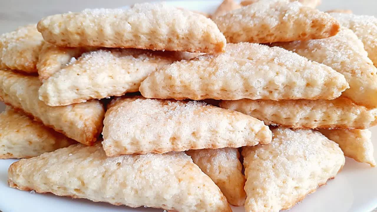 Быстрое Печенье на Сметане! Рецепт Вкусного Домашнего Печенья!