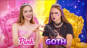 Два дня. Два стиля. Трансформация PINK в GOTH 💄🖤 ⭐