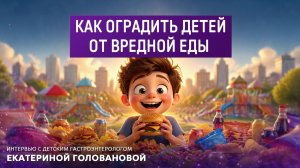 Как оградить детей от вредной еды. Интервью с детским гастроэнтерологом Екатериной Головановой
