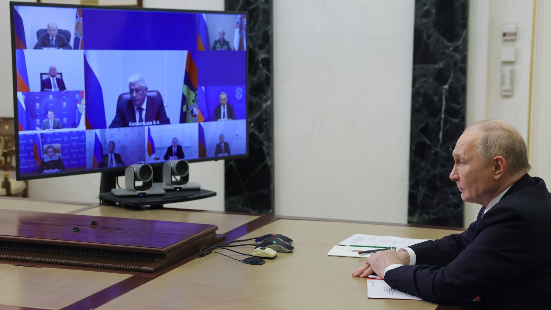 Владимир Путин совещание с постоянными членами Совета Безопасности, Кремль, 22 мая 2026 года