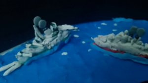 Пластилиновые корабли#3. Морской бой.