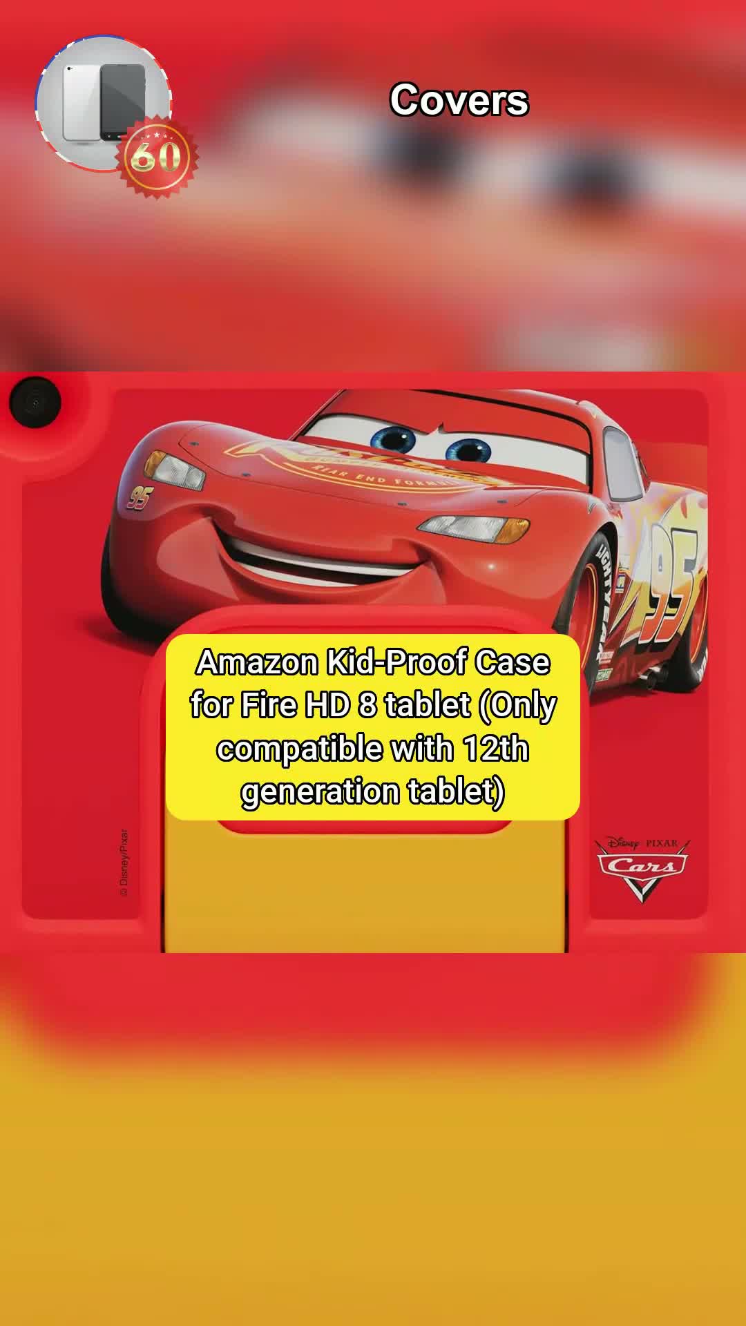 6⃣0⃣Amazon Kid-Proof Case for Fire HD 8 tablet (Only compatible with 12th generation tablet), Dis...