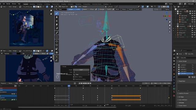 Coloso - A to Z of NPR Animation in Blender 20-4. Modeling & Rigging Practice - Body 8 смотреть онлайн