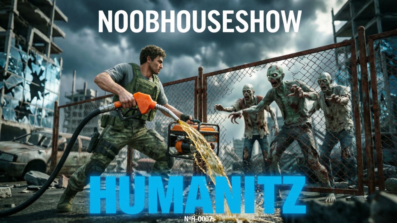 NOOBHOUSESHOW №H-0007: Humanitz строим генераторы, идём в город за проводами, гайд ресурсы выживание