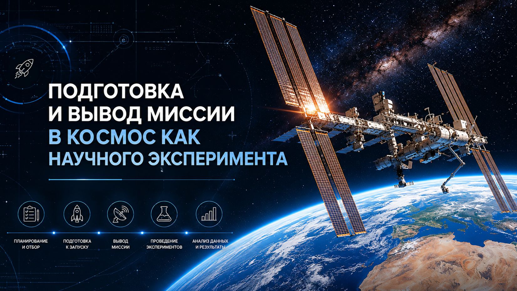 Лекция 16 | Подготовка и вывод миссии в космос как научного эксперимента | Космическая медицина