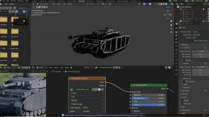 Текстурирование танка PzKpfw IV Ausf H в Blender 4.2