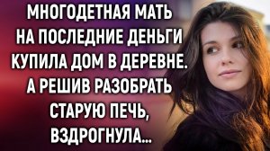 Многодетная мать на последние деньги купила дом в деревне, а решив разобрать печь…