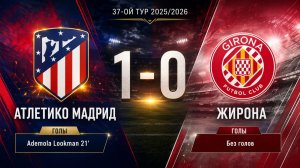 ГОЛЫ АТЛЕТИКО МАДРИД - ЖИРОНА // 37-ОЙ ТУР ЛА ЛИГА 25/26