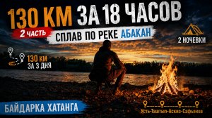 Одиночный сплав на байдарке по реке Абакан (Абаза-Сафьянов). 2 часть