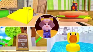 Играют в прятки в Гигантском доме прохождение Супер Медведя🐻💫