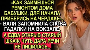 «ПРИБЕРИСЬ НА ЧЕРДАКЕ», — СКАЗАЛА ГАДАЛКА… ОТКРЫВ СТАРЫЙ ШКАФ, Я ОНЕМЕЛА…