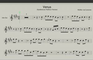 Саксофонист Syntheticsax - Venus (Шизгара) NuDisco версия - Ноты и минус для саксофона альт