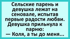 Парень и девушка на сеновале... | Анекдоты смешные | Юмор