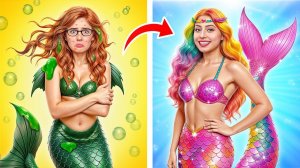 Превращение из Ботанши в Популярную Русалку # Смешные Челленджи от Multi DO Girls