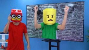 LEGO-трансформация превращение автомобиля Оптимуса Прайма в совершенную форму