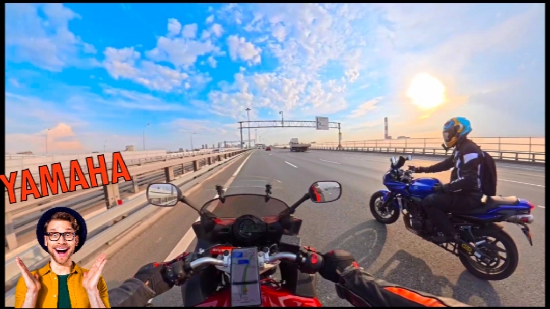 yamaha fz6 Полет по Москве на двух фазерах с dji osmo 360 смотреть онлайн