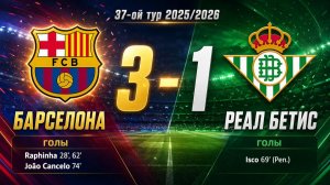 ГОЛЫ БАРСЕЛОНА - РЕАЛ БЕТИС // 37-ОЙ ТУР ЛА ЛИГА 25/26