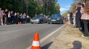 Заезд Volkswagen Golf-Ваз2112