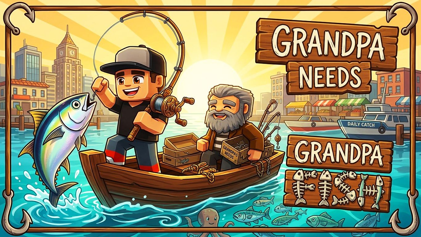 ПОРЫБАЧИМ? - Grandpa Needs Fish смотреть онлайн