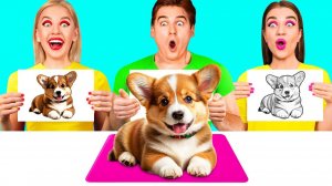 Кто Лучше Нарисует Предмет, Получит Его # Лайфхаки для Родителей от BooBoom Challenge