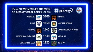 Матчи чемпионата GIGANET среди ветеранов 35+