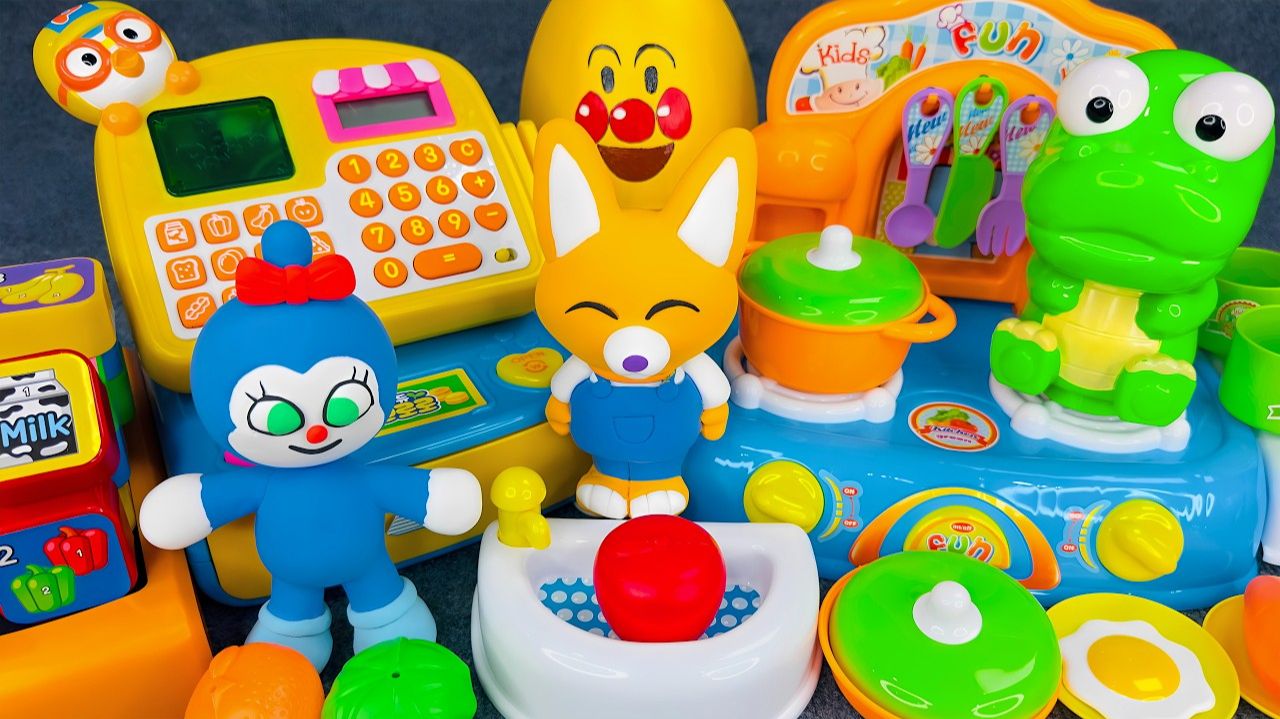 Увлекательная распаковка кухонного игрового набора Пороро! Обзор ярких игрушек! Мультики для детей!