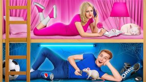 Мальчики против Девочек # Секретные Домики под Кроватью от Multi DO Girls