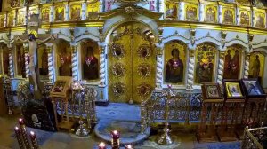 Апостола Симона Зилота  Полиелейная утреня. Литургия
