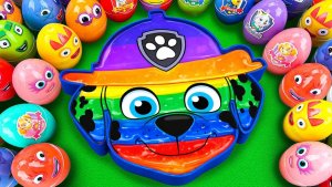 Готовим ванну со слизью Marshall Paw Patrol, смешивая желейную слизь и ГЛИНЯНЫЕ яйца