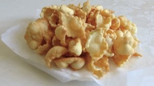 Хворост к чаю на скорую руку. Простой и быстрый рецепт.