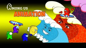[Among Us] Режим выживания битва, побег от цунами Roblox - СМЕШНАЯ АНИМАЦИЯ Among Us
