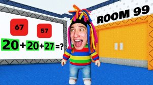 КИТАЙКА И ПОБЕГ 99 КОМНАТ С ЗАГАДКАМИ В ROBLOX!