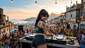 Dark Techno House Mix Favela Rooftop Party 2026 1 Hour Nonstop