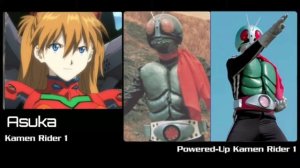 Shin Seiki Evangelion crossover Kamen Rider