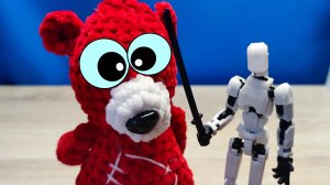 НЛО Робот Медведь Костя. Конструктор. Игрушка. Игрушки. Робот игрушка. Для детей. Медведь. Костя.